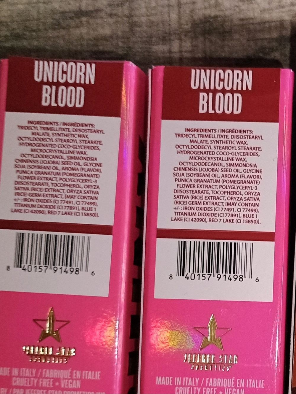 Jeffree Star Cosmetics Shiny Velvet Trap⭐ Unicorn Blood